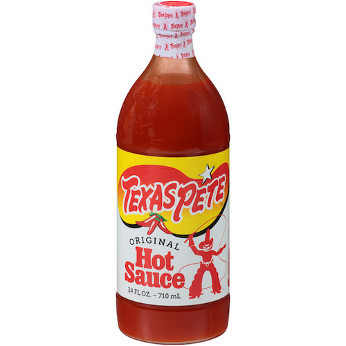 Texas Pete Original Hot Sauce Bottle, 24 Fluid Ounce, 12 Per Case